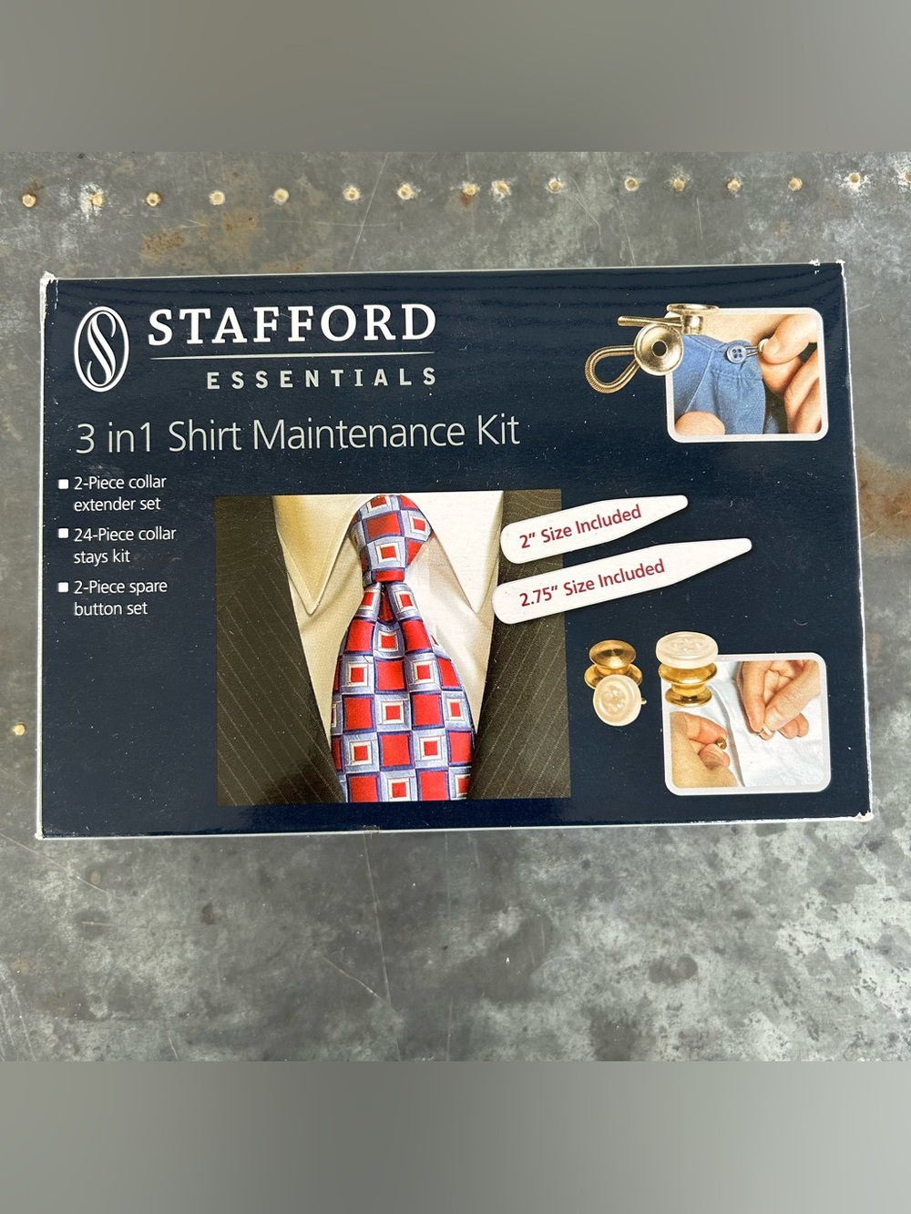 Vintage Stanford Essentials 3 In 1 Shirt Maintenance Kit Repair Kit NEW In Box